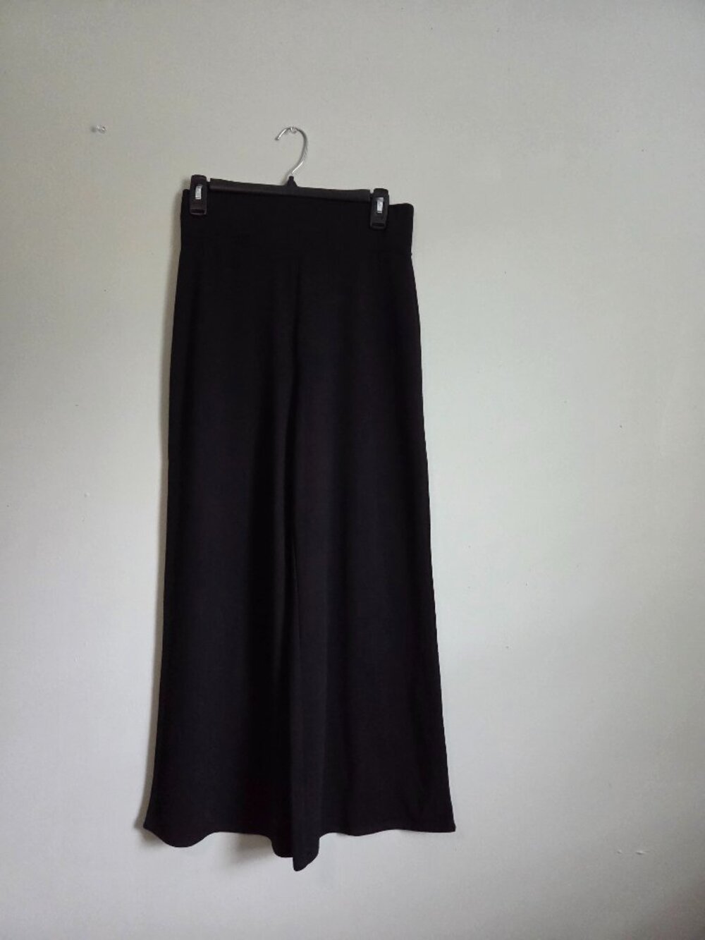 Yarn & Sea Black Lounge Pants Women's Small Yoga Stretch Flowy Wide Leg